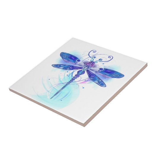 Farbige Libellen Fliese (Seite)