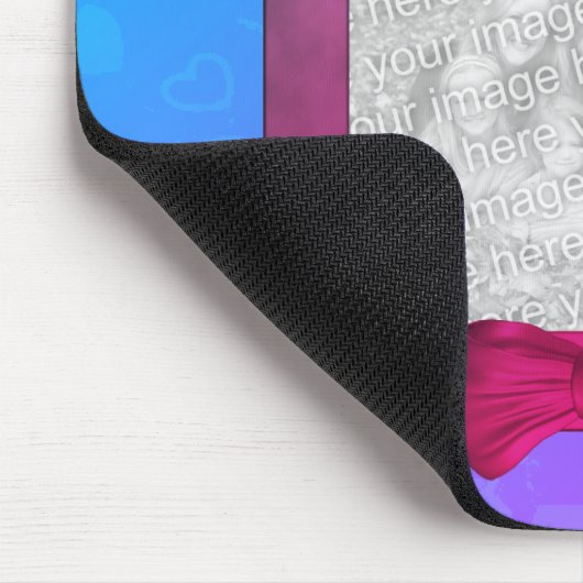 Farbige Libellen-Foto-Rahmen Mousepad (Ecke)