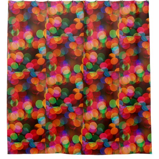 Farbige Lichter Fett Moderner Duschvorhang (Vorderseite)