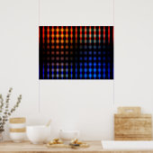 Farbige Lichter Poster (Küche)