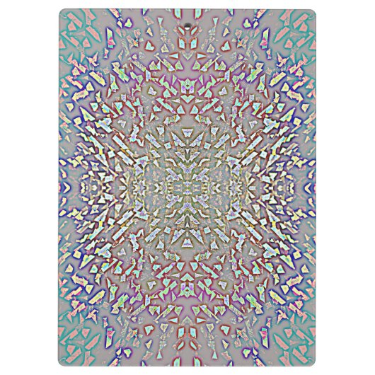 Farbige Lichtreflektionen Klemmbrett (Rückseite)