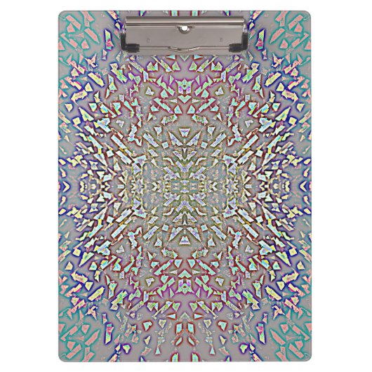 Farbige Lichtreflektionen Klemmbrett (Vorderseite)