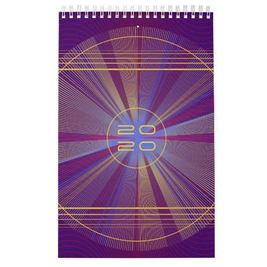 Farbige Lichtstrahlen, Abstrakt & psychedelisch Kalender (Titelbild)