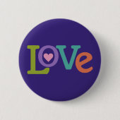 Farbige Liebe Button (Vorderseite)