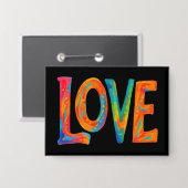 Farbige Liebe Button (Vorderseite/Rückseite)