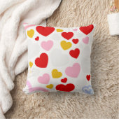 Farbige Liebe Herzdesign-Kopfkissen Kissen (Decke)