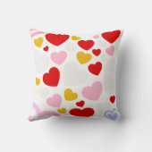 Farbige Liebe Herzdesign-Kopfkissen Kissen (Rückseite)