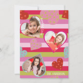 Farbige Liebe Herzlich Fotos Valentinstag Feiertagskarte (Vorderseite)