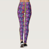 Farbige Liebe Leggings (Rückseite)