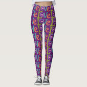 Farbige Liebe Leggings (Vorderseite)