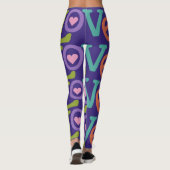 Farbige Liebe Leggings (Rückseite)
