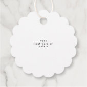 farbige LIEBE PEACE JOY Foto Rahmen Geschenkanhänger (Rückseite)