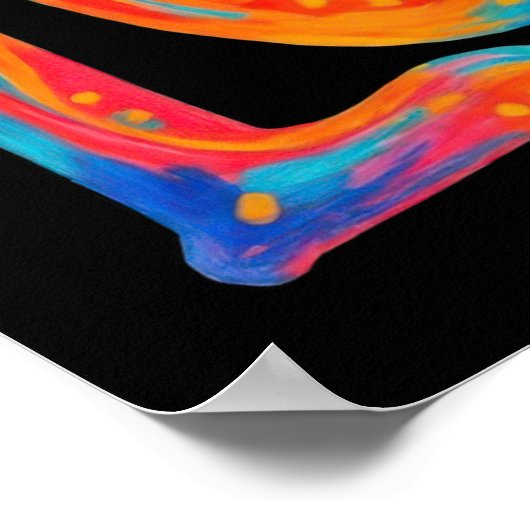 Farbige Liebe Poster (Ecke)