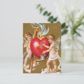 Farbige Liebe Postkarte (Stehend Vorderseite)