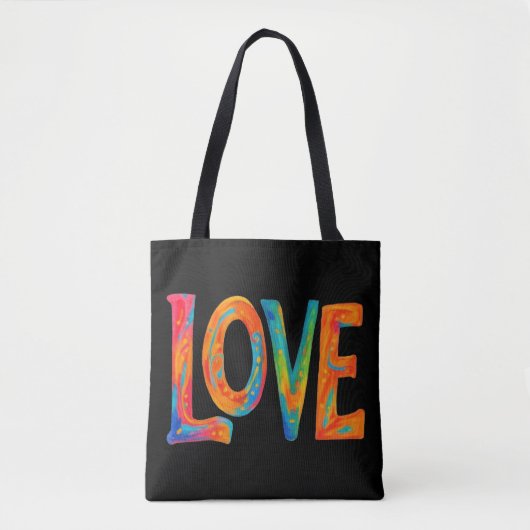 Farbige Liebe Tasche (Vorderseite)