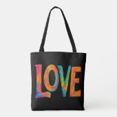 Farbige Liebe Tasche (Rückseite)
