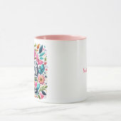 Farbige Liebe Typografie Coffee Tasse (Zentrum)