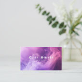 Farbige Lila Raucher-Vape-Shop-Visitenkarte Visitenkarte (Stehend Vorderseite)