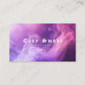 Farbige Lila Raucher-Vape-Shop-Visitenkarte Visitenkarte (Vorderseite)
