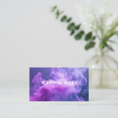 Farbige Lila Raucher-Vape-Shop-Visitenkarte Visitenkarte (Stehend Vorderseite)