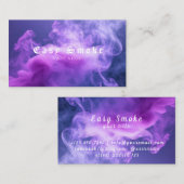Farbige Lila Raucher-Vape-Shop-Visitenkarte Visitenkarte (Vorne/Hinten)