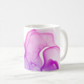 Farbige Lila Tinten Kalkgrün Moderne Kunst Kaffeetasse (VorderseiteRechts)