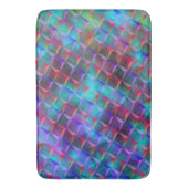 Farbige Lila- und 3D- oder rosa Dreiecke Badematte (Vorderseite Vertikal)