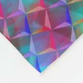 Farbige Lila- und 3D- oder rosa Dreiecke Fleecedecke (Ecke)