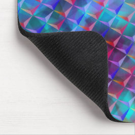 Farbige Lila- und 3D- oder rosa Dreiecke Mousepad