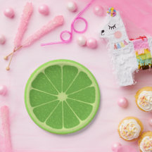 Farbige Limette Kindergeburtstag Moderne Grünpflan
