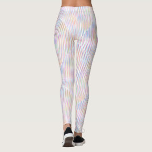 Farbige Linie Muster Design Wellenart Leggings