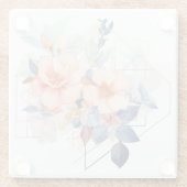 Farbige Linien Blumen: "Meine Küche" Untersetzer (Rückseite)