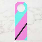 Farbige Linien Flaschenanhänger (Rückseite)