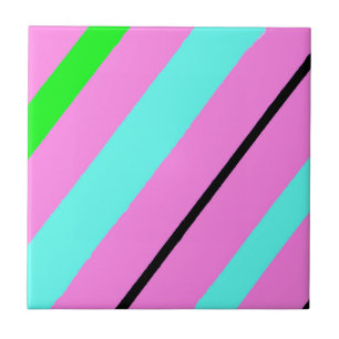Farbige Linien Fliese