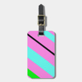 Farbige Linien Gepäckanhänger (Vorderseite vertikal)