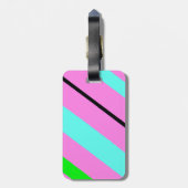 Farbige Linien Gepäckanhänger (Rückseite vertikal)