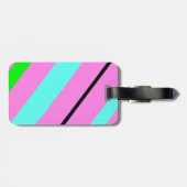 Farbige Linien Gepäckanhänger (Rückseite horizontal)