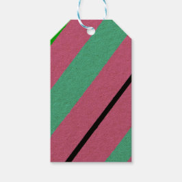 Farbige Linien Geschenkanhänger