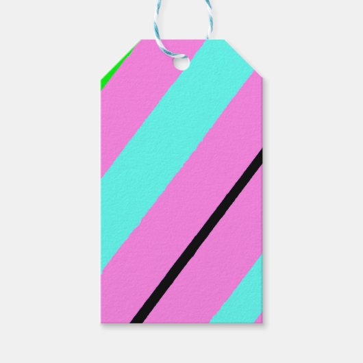 Farbige Linien Geschenkanhänger (Vorderseite)