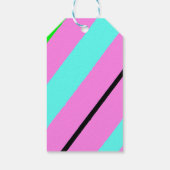 Farbige Linien Geschenkanhänger (Rückseite)