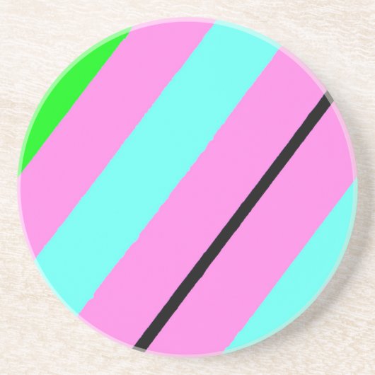 Farbige Linien Getränkeuntersetzer (Vorne)