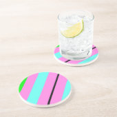 Farbige Linien Getränkeuntersetzer (Seite)