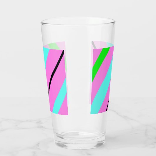 Farbige Linien Glas (Links)