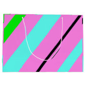 Farbige Linien Große Geschenktüte (Rückseite)