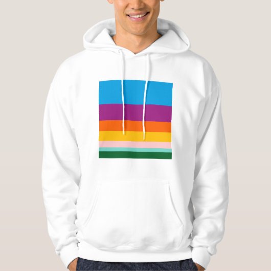 Farbige Linien Hoodie (Vorderseite)