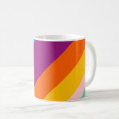 Farbige Linien Kaffeetasse (VorderseiteRechts)