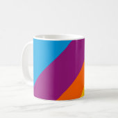 Farbige Linien Kaffeetasse (Vorderseite Links)