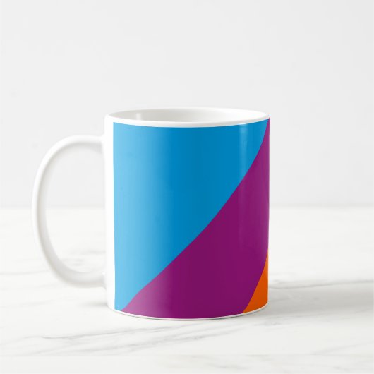 Farbige Linien Kaffeetasse (Links)