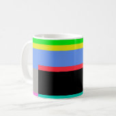Farbige Linien Kaffeetasse (Vorderseite Links)