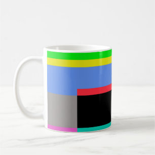 Farbige Linien Kaffeetasse